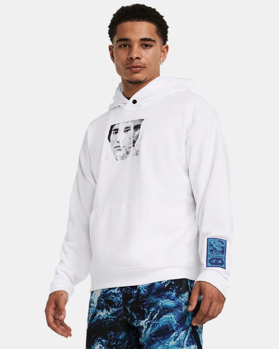 Men's Curry x Bruce Lee Lunar New Year 'Be Water' Hoodie in White image number 0
